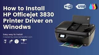 How to Install HP Officejet 3830 Printer Driver on Windows 11 10 8 81 7 [upl. by Nonnelg695]