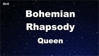 Karaoke♬ Bohemian Rhapsody  Queen 【No Guide Melody】 Instrumental [upl. by Sosna87]