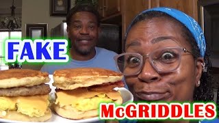 Homemade McGriddle  Fake McDonalds McGriddle  Easy  Much Better [upl. by Haraz493]