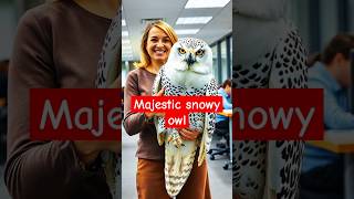 The great and giant snowy owl in the planet owl shortvideo shorts youtubeshorts [upl. by Tiphani]