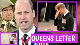 SECRET REVEALED Harry Breaks Into Tears As William Reads A Note From Late Queen to Him [upl. by Isle]