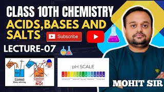 ACIDS BASES AND SALTS  CLASS 10TH  DILUTION OF AN ACID AND PH  LECTURE  07 [upl. by Inaleon232]