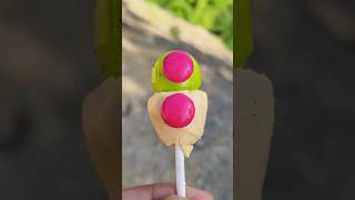 Lemonade flavour lollipop amp baby choco gems shorts lollipop candy [upl. by Ahsaten]