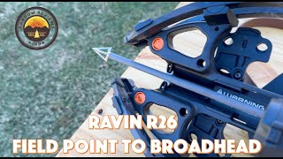 Ravin R26 Broadhead  Testing Field Point to Broadhead [upl. by Blair805]