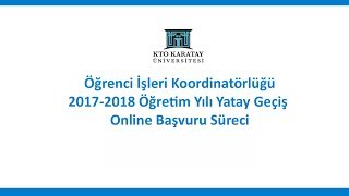 Yatay Geçiş Online Başvuru Nasıl Yapılır [upl. by Ford]