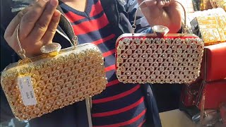 Cheapest Ladies Purse Clutches amp Bags  Delhi Sadar Bazaar [upl. by Sulokcin]