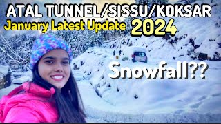 Atal Tunnel ManaliSissuKoksarManali Snowfall UpdateManali Tour GuideManali Tourist Place vlog [upl. by Thurman]