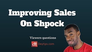 Viewers Questions Improving Sales On Shpock [upl. by Corissa]