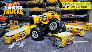 HOT WHEELS MONSTER TRUCKS Dragbus Mooneyes Monster jam 2021 [upl. by Anele]