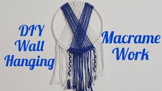 Macrame Wall Hanging  DIY Macrame Tutorial [upl. by Kinimod]