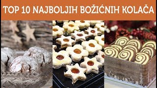 Top 10 najboljih božićnih kolača  Recepttura [upl. by Follmer]