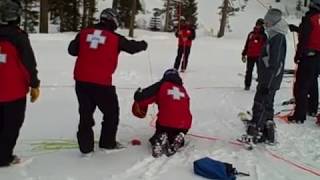 Ski Lift Chairlift Rope Evacuation Exercise [upl. by Nilpik]