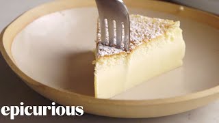 The 3Ingredient Japanese Cheesecake that Broke the Internet  Epicurious [upl. by Benedetto860]