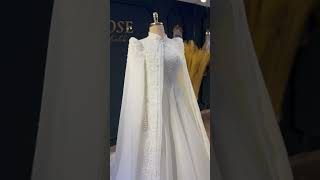 Pelerinli tesettür gelinlik tesettür weddingdress robedemariée bridal [upl. by Trinetta8]