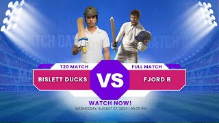 Bislett Ducks CK vs Fjord B CK T20 Cricket 2024 [upl. by Zetrok240]