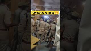 Advocate vs judge🔥❌ police on fire🔥🔥 akocitylaw  Ghaziabad newsviralshorts tranding [upl. by Waechter]