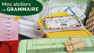 MES ATELIERS DE GRAMMAIRE dans ma CLASSE DE CE1CE2 VLOG 33 [upl. by Mallen153]