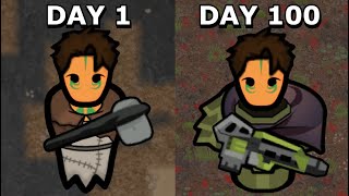 I Survived 100 Days In RimWorld Vanilla Expanded [upl. by Eahsal]