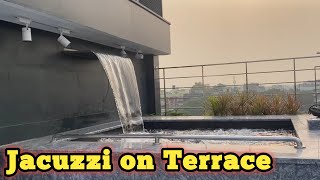 Jacuzzi Construction Video How to build a Jacuzzi  Jacuzzi on terrace [upl. by Nannahs580]