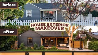 Exterior Home Makeover Modern Farmhouse Transformation  DIY with Orly Shani [upl. by Anerehs663]