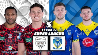 Leigh Leopards vs Warrington Wolves  Round 24  Super League 2024 [upl. by Mikel]