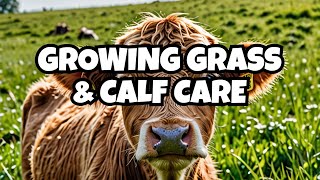 Planting grass and weaning Highland calf I thought [upl. by Ateerys]