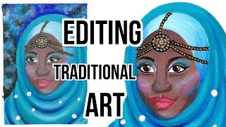 How to Edit Art in GIMP  Editing Scanned Traditional Drawings for Art Prints [upl. by Riti]