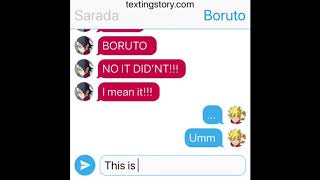 Sarada’s Feelings For Boruto texting Story PT 1 [upl. by Eelsel165]