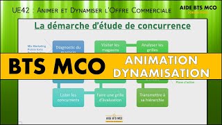 AIDE BTS MCO  Les bases pour réaliser une étude de concurrence  UE42 ANIMATION et DYNAMISATION [upl. by Ocsicnarf]