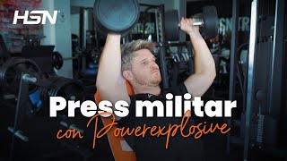 PRESS MILITAR con Mancuernas 🏋️‍♂️ Mejora tu Técnica [upl. by Irpac585]