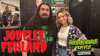 Jodelle Ferland Interview at Houston Horror film Fest [upl. by Yllatan]