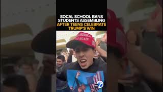 Beverly Hills High limits students ability to gather after proTrump demonstrations [upl. by Notxed]