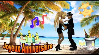 Joyeux Anniversaire Antillais 🎂🍾 Joyeux Anniversaire 🎂🍾 🎂🌹🎂🍾🎂💗🎼🎷🎻🎁 [upl. by Aicilec]