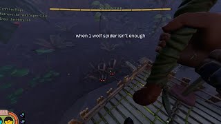 when luring 1 wolf spider to your base isnt enough [upl. by Nolana]