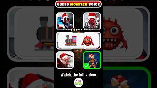 🔊 Guess the MONSTERS Voice by Emoji 🎄Christmas Version  Jingle Bells Song [upl. by Bina]