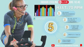 Indoor Cycling Live HIIT  Raggiungi i Tuoi Obiettivi con Me  Lezione Spinning 05 [upl. by Steele]