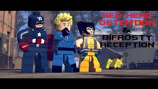 Avengers Assemble LEGO MARVEL Super Heroes Red Head Detention amp Bifrosty Reception [upl. by Sheeb213]