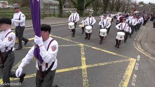 Shankill Old Boys  ABOD Easter Monday Parade  Enniskillen 010424 4K [upl. by Anialam124]