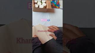 How to Make a paper plate se bowl 🥣 paper craft ideasshorts diy craft youtubeshorts [upl. by Reltuc]