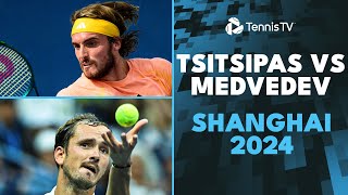 Stefanos Tsitsipas vs Daniil Medvedev DRAMATIC Match Highlights  Shanghai 2024 [upl. by Parrie609]