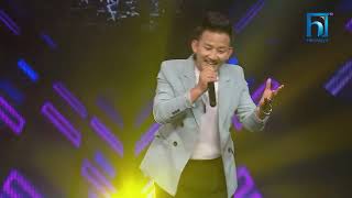 Binod Rai quotBase Paxi Maya Pirimquot  The Voice of Nepal Season 5 2023 [upl. by Ocsinarf]