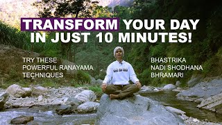 Transform Your Day in Just 10 Minutes Try These Powerful Pranayama Techniques [upl. by Kinson]