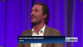 Matthew McConaughey to Governors quotAlright Alright Alright First three words I ever said on filmquot [upl. by Ahtiekahs]