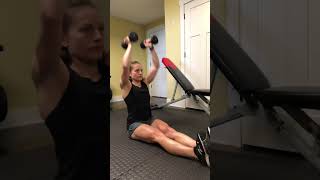 Chest shoulders triceps dumbbell workout [upl. by Modestia]