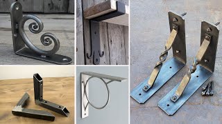 90 DIY Shelf Brackets – How To Build A Shelf Bracket  Metal shelves brackets [upl. by Eartha515]