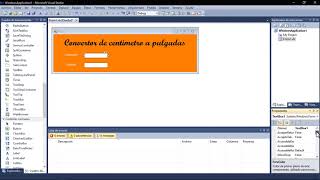 Como Hacer un programa de conversión de centímetros a pulgadas en visual 2010 [upl. by Llireva994]
