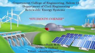 Renewable Energy Systems  Advantages and disadvantages of solar energy  Students Corner [upl. by Ardiedal]