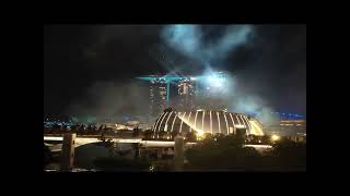 2024 MARINA BAY SINGAPORE NEW YEAR FIREWORKS COUNTDOWN 😍 mutyatv1203 [upl. by Arted]