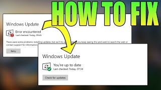 How To Fix All Windows Update Error Problems in Windows 10 2024 [upl. by Serafina592]