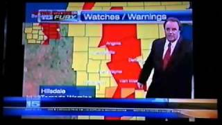 Tornado coverage Oct 26 2010 WANE 23 [upl. by Htrahddis288]